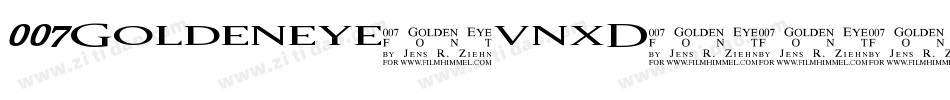 007Goldeneye-vnxD字体转换