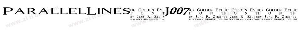 ParallelLines-J007字体转换