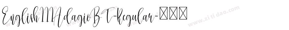 English111AdagioBT-Regular字体转换