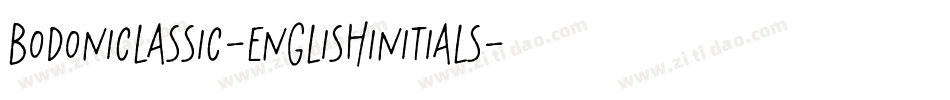 BodoniClassic-EnglishInitials字体转换