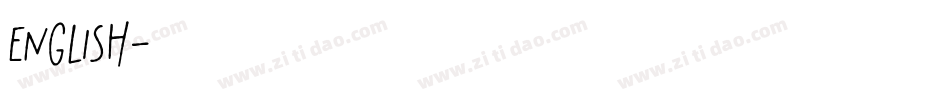 English字体转换