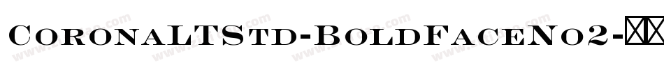 CoronaLTStd-BoldFaceNo2字体转换