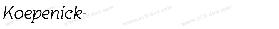 Koepenick字体转换