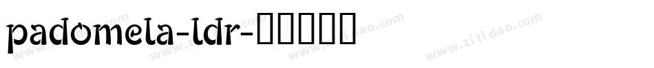 padomela-ldr字体转换