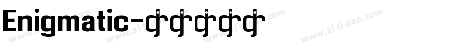 Enigmatic字体转换