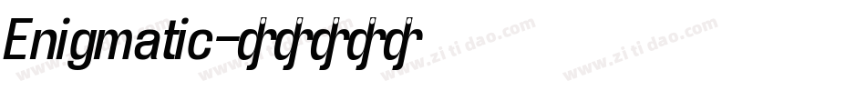 Enigmatic字体转换