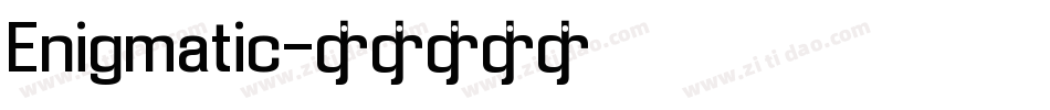 Enigmatic字体转换