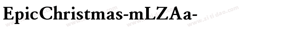 EpicChristmas-mLZAa字体转换