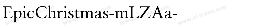 EpicChristmas-mLZAa字体转换