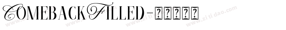 ComebackFilled字体转换