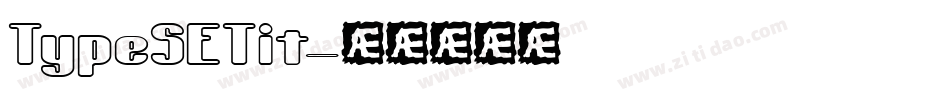 TypeSETit字体转换