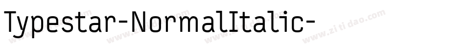 Typestar-NormalItalic字体转换