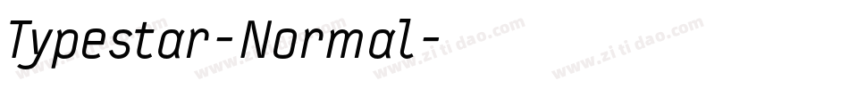 Typestar-Normal字体转换