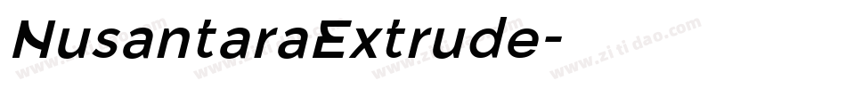 NusantaraExtrude字体转换