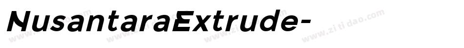 NusantaraExtrude字体转换
