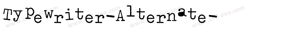 Typewriter-Alternate字体转换