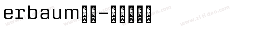 erbaum字体字体转换