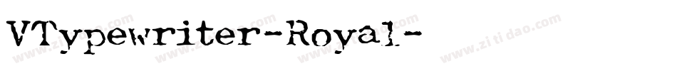 VTypewriter-Royal字体转换