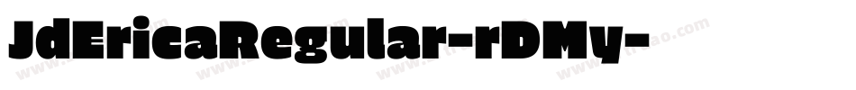 JdEricaRegular-rDMy字体转换