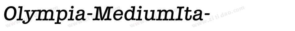Olympia-MediumIta字体转换