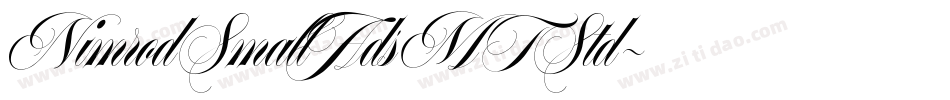 NimrodSmallAdsMTStd字体转换