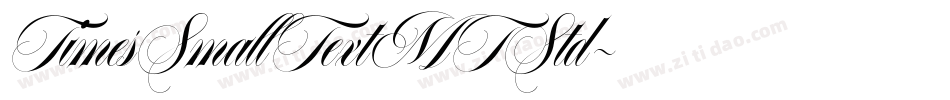 TimesSmallTextMTStd字体转换