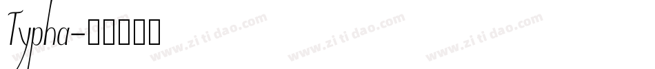 Typha字体转换