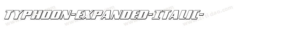 Typhoon-Expanded-Italic字体转换