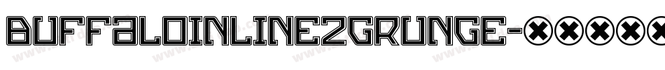 BuffaloInline2Grunge字体转换
