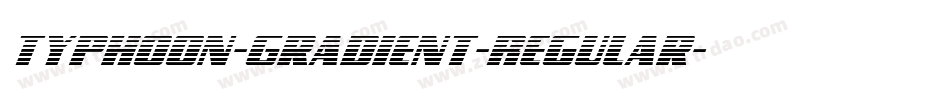 Typhoon-Gradient-Regular字体转换