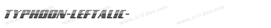 Typhoon-Leftalic字体转换