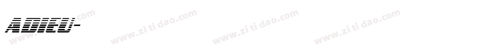 adieu字体转换