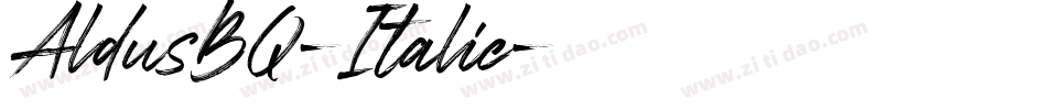 AldusBQ-Italic字体转换