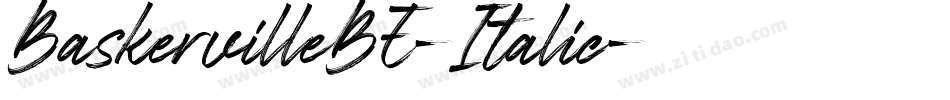 BaskervilleBE-Italic字体转换