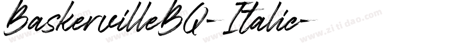 BaskervilleBQ-Italic字体转换