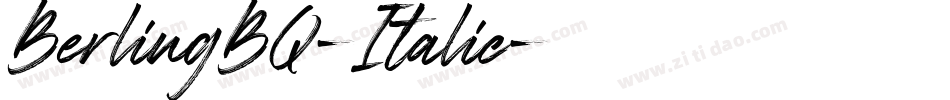 BerlingBQ-Italic字体转换