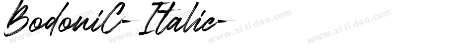 BodoniC-Italic字体转换