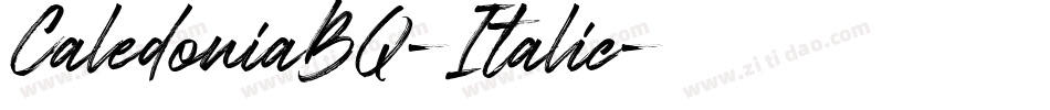 CaledoniaBQ-Italic字体转换