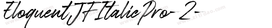 EloquentJFItalicPro-2字体转换