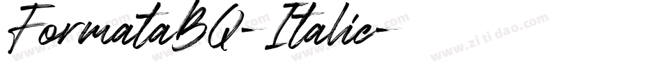 FormataBQ-Italic字体转换