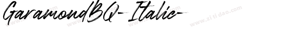 GaramondBQ-Italic字体转换