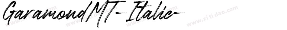 GaramondMT-Italic字体转换