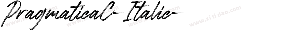 PragmaticaC-Italic字体转换