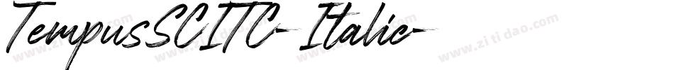 TempusSCITC-Italic字体转换