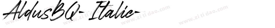 AldusBQ-Italic字体转换