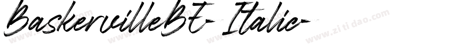 BaskervilleBE-Italic字体转换
