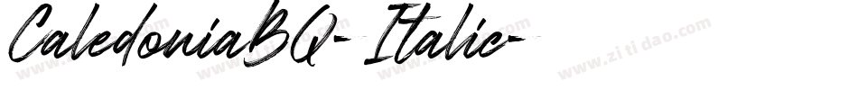 CaledoniaBQ-Italic字体转换