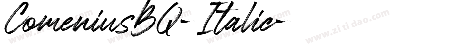 ComeniusBQ-Italic字体转换