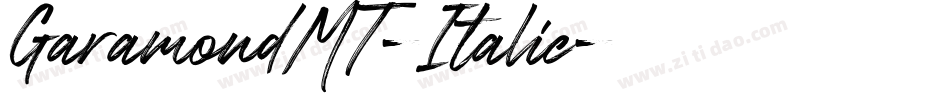 GaramondMT-Italic字体转换