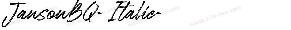 JansonBQ-Italic字体转换